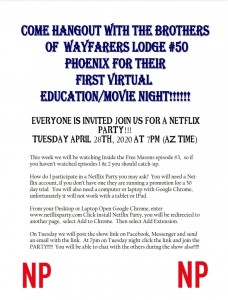 Virtual Movie Night 2020 228x300 First Virtual Masonic Education / Movie Night 